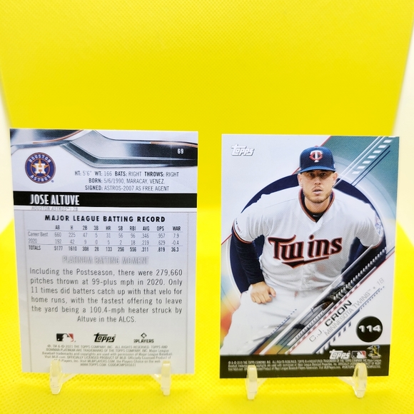 2020-21 JOSE ALTUVE CARD BUNDLE ⚾️🚀🚀🔥🔥 - Picture 2 of 4